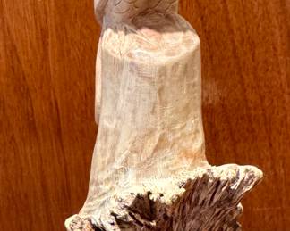 Carved Owl Figurine