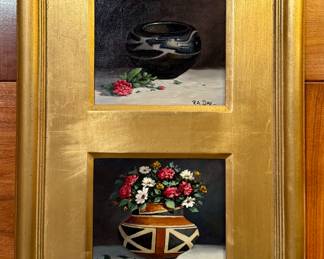 "Beauty & Harmony" Oil on Canvas, Signed R.A. Day (Rose Ann Day)