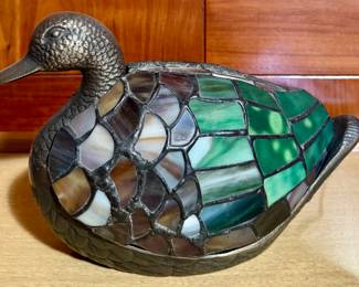 Stained Glass Duck Lamp