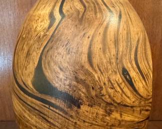 Carved Wood Vase