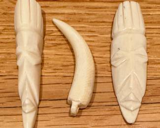 Carved Bone Masks