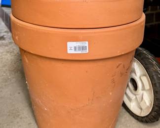 (2) Terracotta Planters