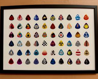 Guitar Pick Framed Poster