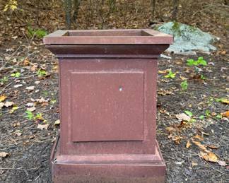Restoration Hardware Zinc Paneled Planter