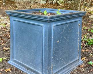 Restoration Hardware Zinc Paneled Planter