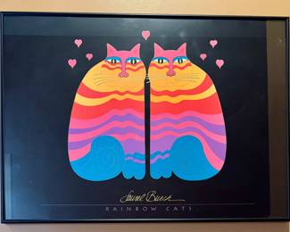 "Rainbow Cats" Framed Print