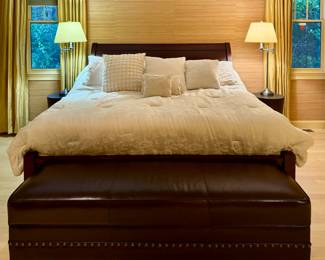 Pottery Barn King Bed with Sleep Number Mattress