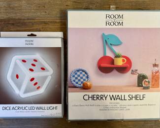 New Room 2 Room Acrylic Wall Light & Wall Shelf