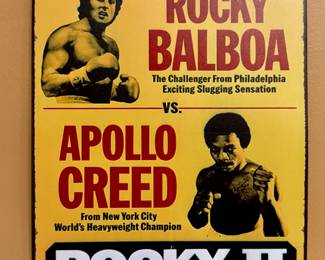 Rocky II Metal Sign