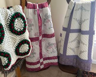 Quilts handmade by our client’s mother