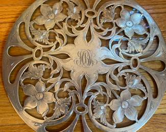 Bailey Banks Riddle Sterling silver 12 inch trivet
