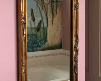 Large Florentine wall mirror