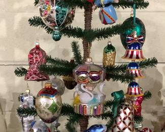 Amazing Blown Glass Radko & Old World Christmas tree ornaments