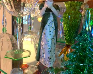 Vaseline Glass, Art Glass, Fine Lenox Porcelain