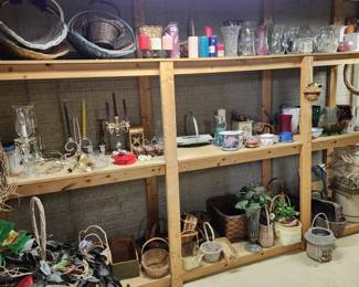 Basement: wreaths, decorations, crafting supplies