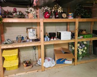 Basement: wreaths, decorations, crafting supplies