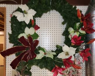 Basement: wreaths, decorations, crafting supplies