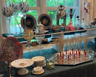 In the dining room