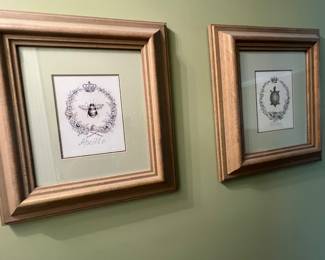 Bee and turtle prints