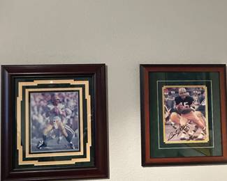 Authenticated BART Starr & Brett Favre signed pictures