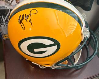 Authenticated Brett Favre signed helmet