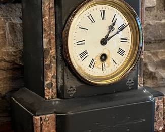 Antique marble clock