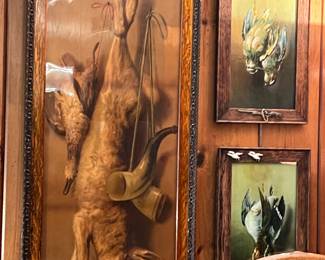 Superb Antique dead game prints