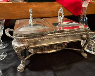 Silver plate serving item