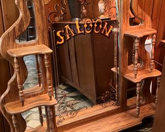 SALOON Bar back mirror