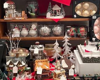 Large group of quality Christmas decorations