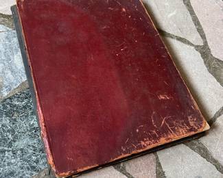 Large leather salesman sample fishing fly portfolio