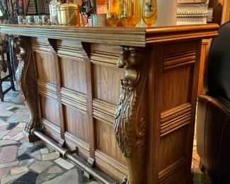 Beautiful Vintage oak bar