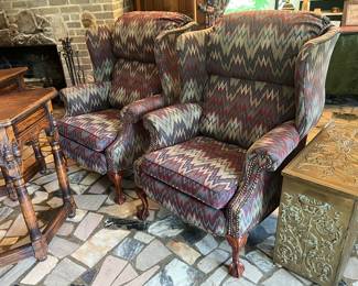 Pair of Barcalounger Wing back chairs