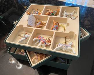 Lenox carousel Christmas ornaments