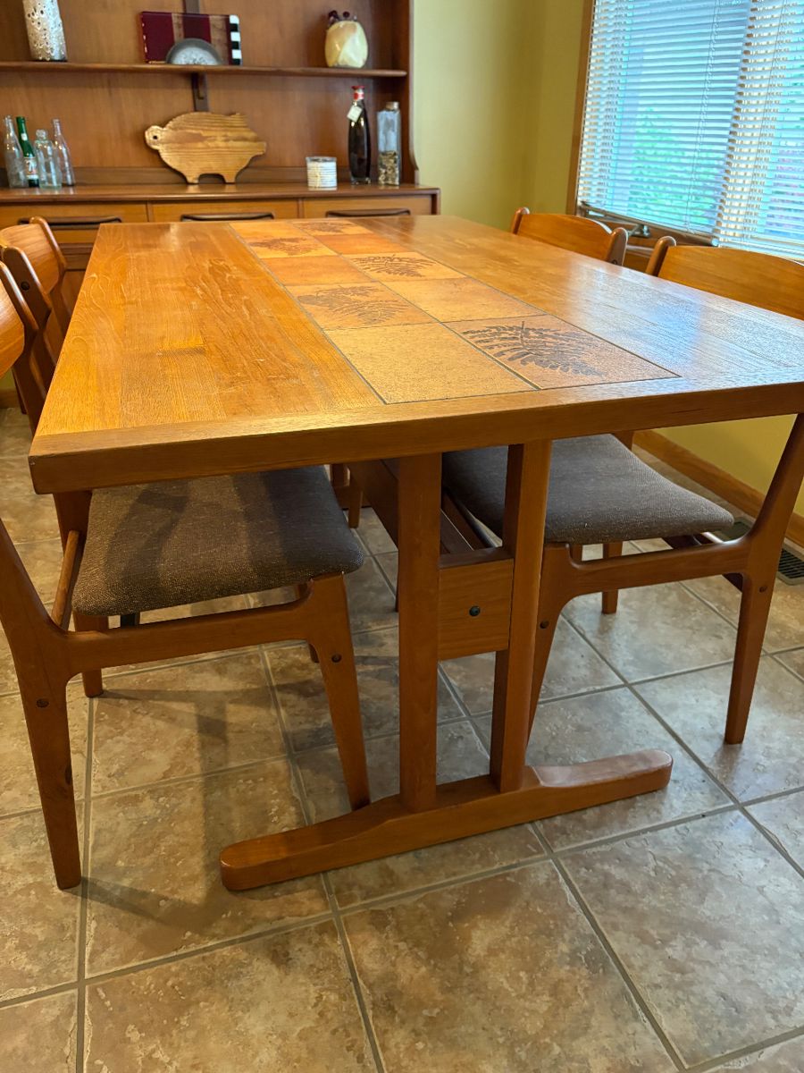 Danish Teak Table & Chairs