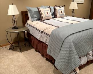 Queen Size Bed and 2 Side Tables 