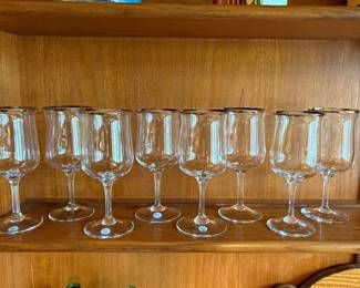 Desire ~ Lenox Hand Blown wine/water glasses set of 8