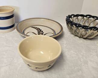 Pottery Bowls, Pie Plate More