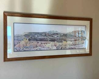 Large Signed Numbered Jon Crane Laguna Pueble Print with COA