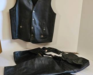 Leather Vest Chaps