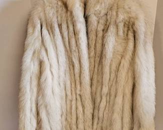 Blue Fox Corded Jacket with Standup Collar