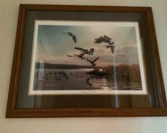 Signed Numbered John C Green Swinging The Bend Print
