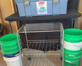 Utility Shelf Tote Locker 5 Gallon Buckets