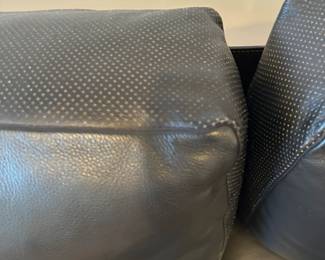 Alternate view - Diesis Sofa by Antonio Citterio & Paolo Nava Brown for B&B Italia Black Leather Sofa - 30"H x 120"L x 37"D. Available for Presale