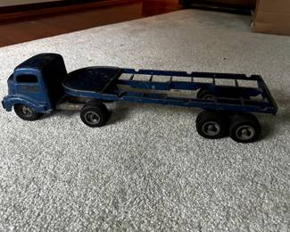 VINTAGE SMITH MILLER TRACTOR TRAILER LOG TRUCK