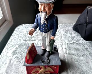 VINTAGE MECHANICAL UNCLE SAM COIN BANK