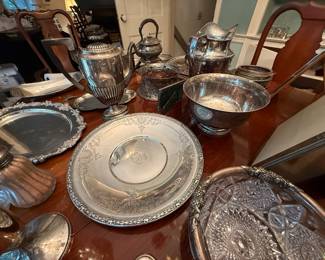 HUGE COLLECTION OF STERLING SILVER PIECES