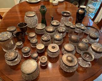 HUGE STERLING VANITY PIECES