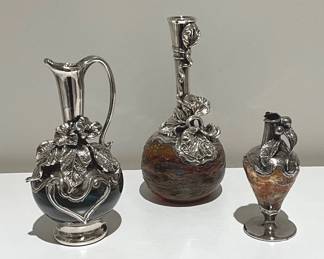 Hand Blown Silver Glass