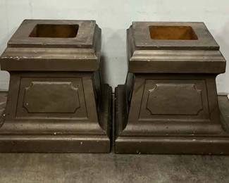 Planter Pedestal Pair